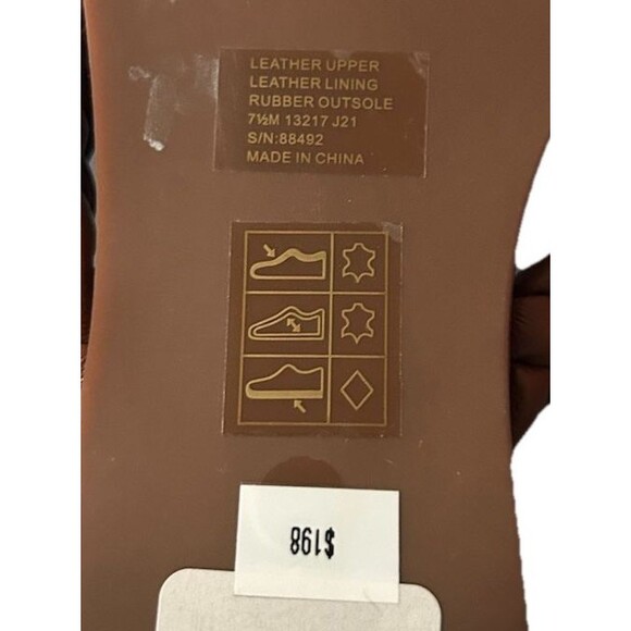 Tory Burch Braided Benton Womens 7.5M Brown Leather Thong Flat Sandals 88492 - Picture 11 of 11